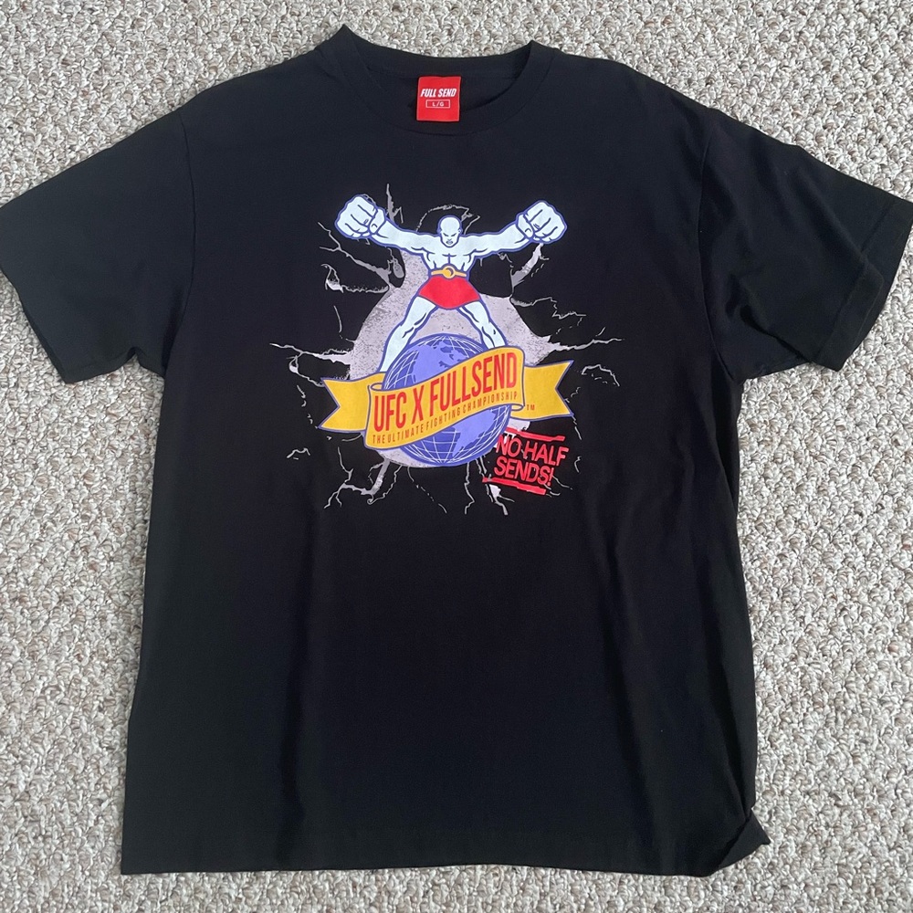 Nelk Boys Full Send x UFC Shirt Black Size Large